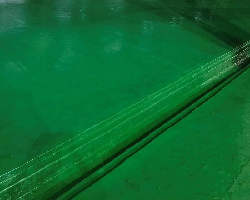 污水池排​水沟槽乙烯基树脂重防腐施工